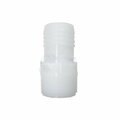 American Imaginations 1 in. White Nylon Male Adapter AI-38914